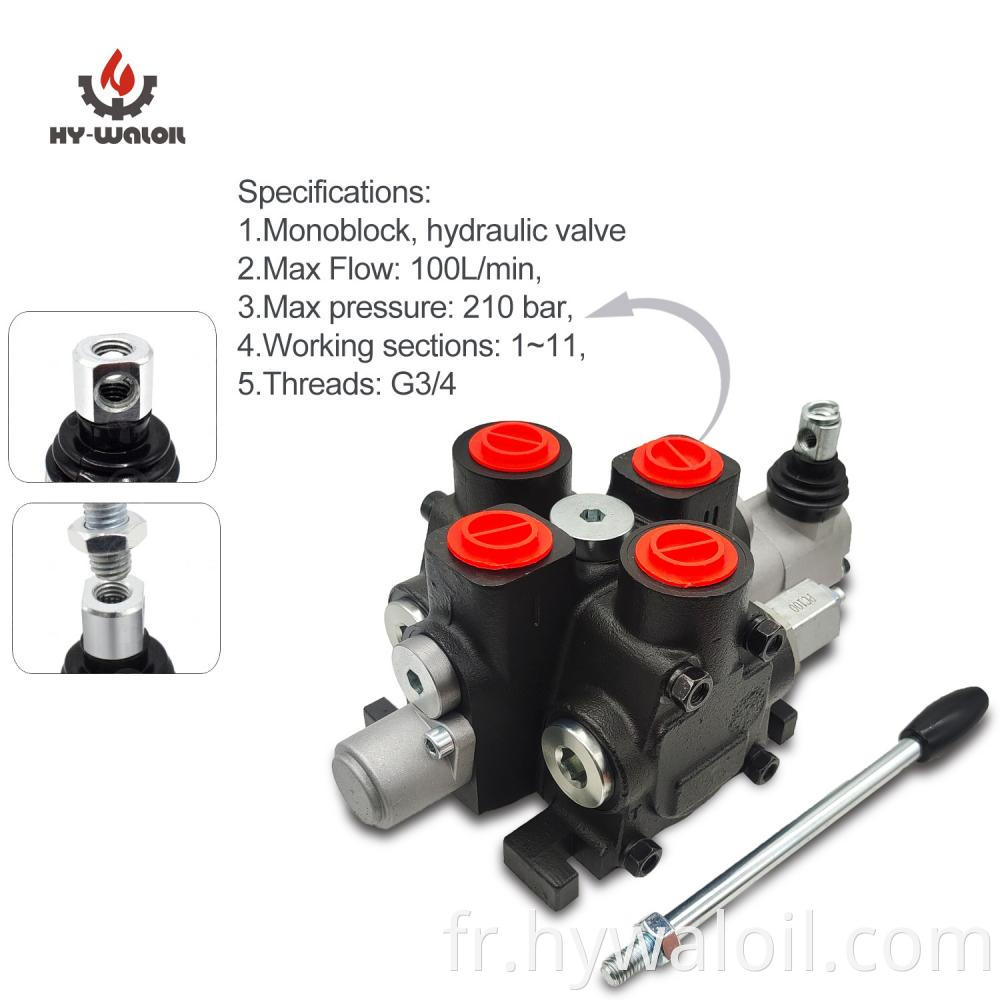 G 3/4" 100 Liter Hydraulic Valve